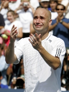 Hope you put sunscreen on Andre Agassi