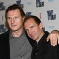 Liam Neeson and Ralph Fiennes at the opening night of ‘Mary Stuart’ in New York
