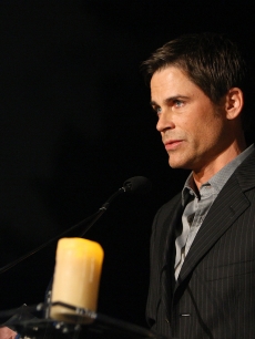 Rob Lowe speaks during the Hollywood Entertainment Museum’s Hollywood Legacy Awards XI held at the Esquire House Hollywood Hills on November 11, 2008