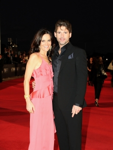 Eric Bana, who plays Nero, arrives with his wife Rebecca Gleeson at the World Premiere of J.J. Abrams’s ‘Star Trek’ 