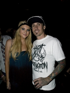 Stephanie Pratt and Carey Hart party it up at Body English at The Hard Rock Hotel and Casino in Las Vegas