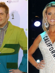 Perez Hilton and Miss California Carrie Prejean