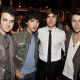 Kevin Jonas, Joe Jonas, Efron and Nick Jonas pose at the afterparty for the premiere of Warner Bros. Picture’s ‘17 Again’ at the Lucky Strike Bowling Lanes on April 14, 2009 in LA