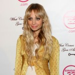 Nicole Richie wears a vintage Ossie Clark top from ‘What Comes Around Goes Around’
