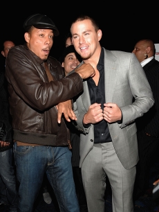 Terrence Howard and Channing Tatum play it up for the camera at the NYC ‘Fighting’ premiere, April 20, 2009