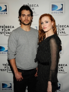 Henry Cavill and Evan Rachel Wood vistit the DIRECTV Tribeca Press Center on April 22, 2009 in New York City