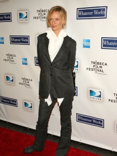 Uma Thurman attends the premiere of ‘Whatever Works’ during the 2009 Tribeca Film Festival at Ziegfeld on April 22, 2009