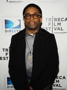 Director Spike Lee visits the DIRECTV Tribeca Press Center on April 22, 2009