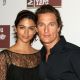 Camila Alves and boyfriend Matthew McConaughey at the opening of the Malibu Lumber Yard