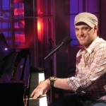 Matt Giraud takes to the piano on the Access Hollywood set, May 1, 2009