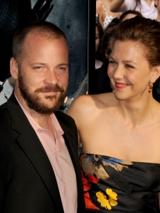 Peter Sarsgaard and Actress Maggie Gyllenhaal arrive at ‘The Dark Knight’ premiere at the AMC Loews Lincoln Square theater on July 14, 2008 in New York City
