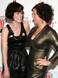 Parker Posey and actress Marcia Gay Harden attend the 2009 Lucille Lortel Awards at the Marriott Marquis Broadway Ballroom on May 3, 2009 in New York City