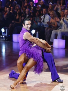 Gilles Marini and Cheryl Burke dance in the semi-final round