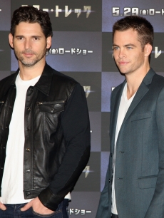 Eric Bana and Chris Pane attend the ‘Star Trek’ press conference at Grand Hyatt Tokyo on May 13, 2009 in Tokyo