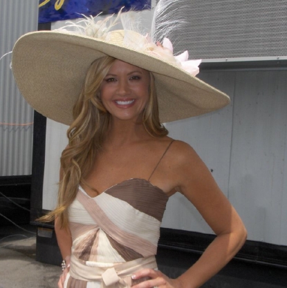Nancy O’Dell shows off her Kentucky Derby hat