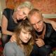 Trudie Styler and Sting with daughter Coco Sumner at the after party for The Police at The Box in NY on August 1, 2007