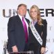 Donald Trump and Miss California USA, Carrie Prejean attend a press conference at Trump Tower on May 12, 2009 in New York City