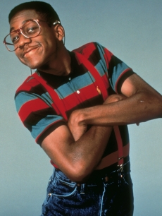 Jaleel White, who stars as Steve Urkel in the television series ‘Family Matters’, circa 1990