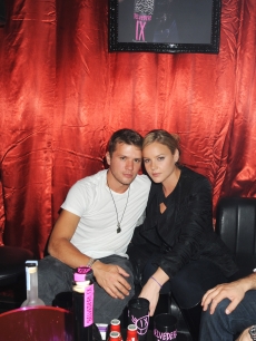 Ryan Phillippe and Abbie Cornish attend The Launch Of Belvedere IX party held at the Le Baron on May 15, 2009 in Cannes, France