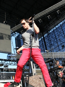 Rivers Cuomo of Weezer at the KROQ Weenie Roast, May 16, 2009, Irvine, Calif.