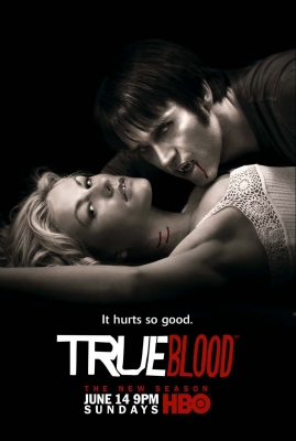 Star-crossed lovers Sookie Stackhouse and Bill Compton in in character art for HBO’s ‘True Blood’ Season 2