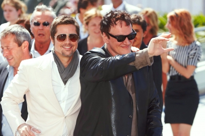 Brad Pitt and Quentin Tarantino arrives at the Palais des Festivals of Cannes on May 20, 2009 in Cannes, France