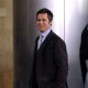 Brad Pitt films a Softbank commercial in Midtown Manhattan on April 29, 2009 in New York City
