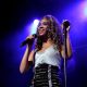 Beyonce Knowles on stage in London, May 25, 2009