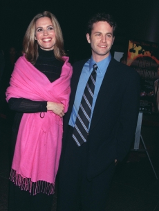Kirk Cameron and his wife actress Chelsea Noble attend the Los Angeles theatrical premiere of ‘Left Behind,’ the movie based on the New York Times best-selling novel, January 26, 2001 in Los Angeles, CA