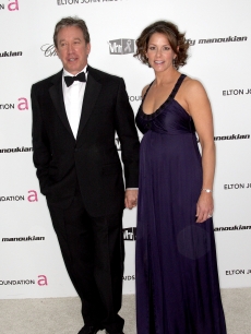 Tim Allen and wife Jane Hajduk arrive at the 17th Annual Elton John AIDS Foundation’s Academy Award Viewing Party held at the Pacific Design Center on February 22, 2009 in Hollywood, California