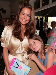 Brooke Burke and daughter Meriah Fisher pose at author Skye Hoppus’ '‘Rock Star Momma’’ Book launch party held at the TreeHouse Social Club on June 21, 2007 in LA, California