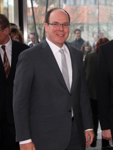 Prince Albert II of Monaco arrives at the house of state goverment of North-Rhine westfalia during his fund raising visit in Duesseldorf on February 2, 2009 in Duesseldorf, Germany
