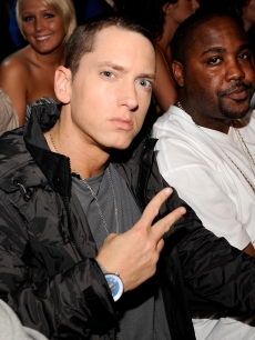 Eminem is seen in the audience at the 18th Annual MTV Movie Awards on May 31, 2009 in Los Angeles