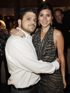 Jerry Ferrara and Jamie-Lynn Sigler pose at the afterparty for the premiere of ‘The Hangover’
