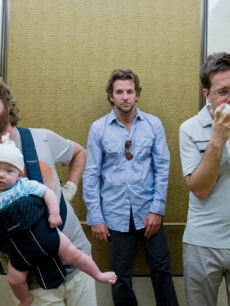 Zach Galifianakis, Bradley Cooper and Ed Helms sober up the hard way in ‘The Hangover’