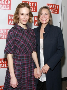 Sarah Paulson and her girlfriend, Cherry Jones, attend the opening night of ‘Next Fall’ Off-Broadway at the Peter Jay Sharp Theater on June 3, 2009