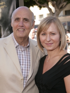 Jeffrey Tambor and wife Kasia Ostlun attend the red carpet at the ‘HellBoy: II The Golden Army’ premiere at the Mann Village Westwood Theater on June 28, 2008 in Westwood