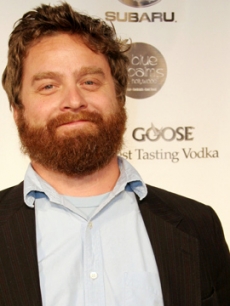 ‘The Hangover’ star Zach Galifianakis at a Los Angeles Magazine party in Hollywood (May 2005)