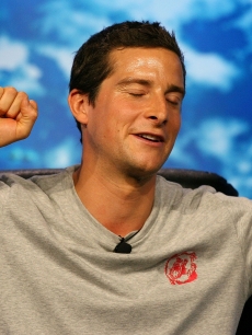 Bear Grylls speaks during a Discovery Channel presentation at the Television Critics Association Press Tour at the Beverly Hilton Hotel July 13, 2007