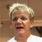 Chef Gordon Ramsay looks on as he prepares the food for the opening party in his maze Restaurant at the new One&Only Cape Town resort on April 2, 2009 in Cape Town, South Africa