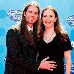 Bo Bice and his wife, Caroline, arrive at the American Idol Season 7 Grand Finale held at the Nokia Theatre on May 21, 2008 in Los Angeles