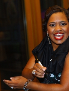 Chandra Wilson greets fans after debuting in ‘Chicago’ on Broadway at the Ambassador Theatre on June 8, 2009 in New York City