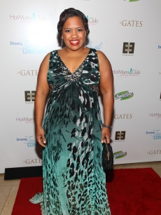 Chandra Wilson struts her stuff at a party celebrating her debut in ‘Chicago’ on Broadway on June 8, 2009 in New York City