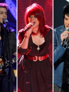 Kris Allen, Allison Iraheta and Adam Lambert on ‘American Idol’
