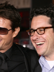 Director J.J. Abrams and actor Tom Cruise arrive at a Paramount Pictures fan screening of ‘Mission Impossible III’ held at the Grauman’s Chinese Theatre on May 4, 2006 in Hollywood