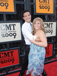 Mark Ballas and  Shawn Johnson attend the 2009 CMT Music Awards at the Sommet Center on June 16, 2009 in Nashville, Tennessee