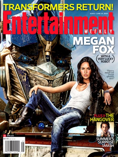 Megan Fox on the cover of the June 14 issue of Entertainment Weekly