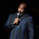 Host, Steve Harvey, gets big laughs at the Apollo Theater 75th Anniversary Gala on June 8, 2009 in New York City