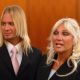 Linda Hogan and Charley Hill talk with supporters following a hearing in the divorce case between Linda and her estranged husband, Hulk Hogan June 15, 2009 in Clearwater, Florida