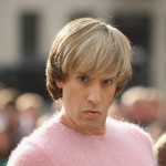 Sacha Baron Cohen looking pretty in pink at a photocall for his new film ‘Bruno’ in front of the Brandenburg Gate on June 21, 2009 in Berlin